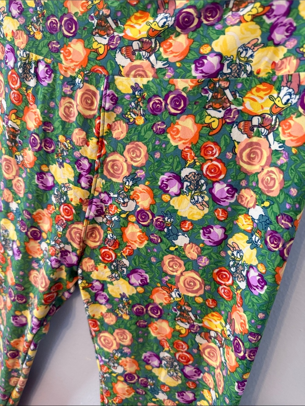 LuLaRoe Disney Daisy Duck Floral Leggings - Picture 3 of 4